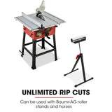 Baumr-AG 2000W 254mm Corded Table Saw with Stand, Extendable, Laser Guide