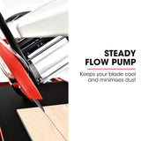 BAUMR-AG 1500W Electric Tile Saw Cutter with 300mm (12") Blade, 920mm Cutting Length, Side Extension Table