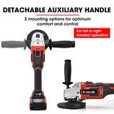 Baumr-AG 20V Cordless Angle Grinder 125mm 2Ah Lithium Battery Power Charger