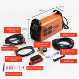 ROSSI 160 Amp AC DC TIG MMA ARC Stick Inverter Welder, Ideal for Aluminium and Copper Welding, 15A Plug