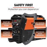 ROSSI 120 Amp Inverter Welder, 3in1 Portable MMA ARC /MIG Gasless /Lift-TIG Welding Machine, 15A Plug