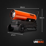 UNIMAC 30KW Portable Industrial Diesel Indirect Forced Air Space Heater