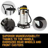 UNIMAC 60L Wet and Dry Vacuum Cleaner Bagless Industrial Grade Drywall Vac