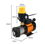 Protege Multi-stage Water Hi-pressure Pump with Auto-controller Home Garden Irrigation 6-Stage Electric