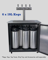 Keg King - KegMaster Solstice - 6 Keg 12volt DC Kegerator