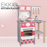 EKKIO Wooden Kitchen Playset for Kids (European Style Kitchen Set)