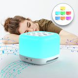 GOMINIMO Portable White Noise Machine with Night Light and 40 Relaxing Sounds for Sleep (White)