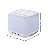 GOMINIMO Portable White Noise Machine with Night Light and 40 Relaxing Sounds for Sleep (White)