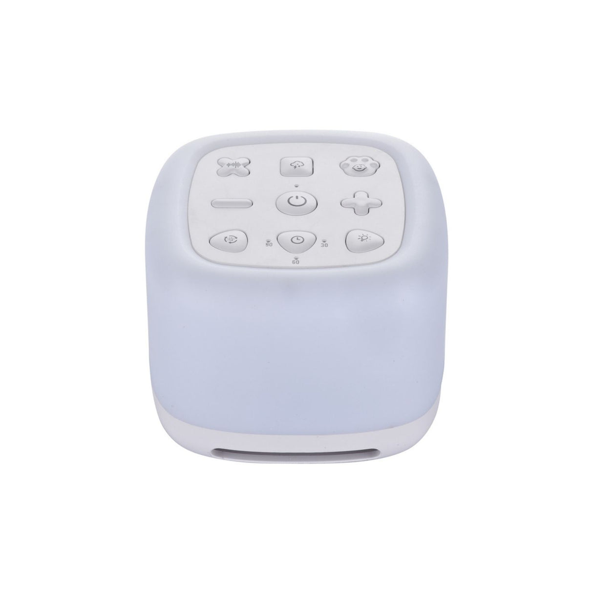 GOMINIMO Portable White Noise Machine with Night Light and 40 Relaxing Sounds for Sleep (White)