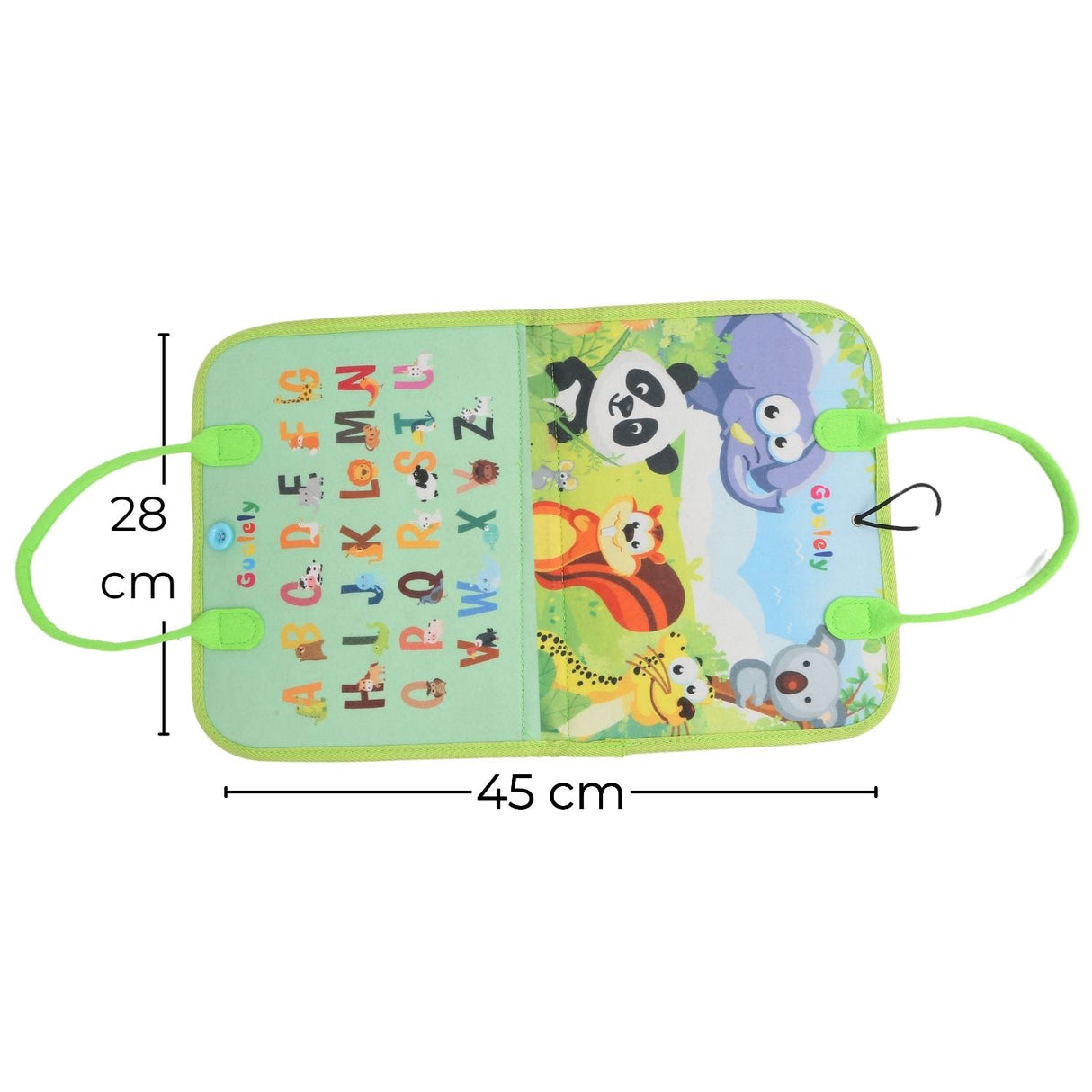 GOMINIMO Green Interactive Learning Busy Board for Kids