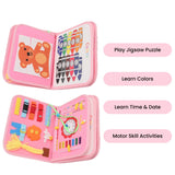 Gominimo Pink Busy Board Learning Toy for Kids