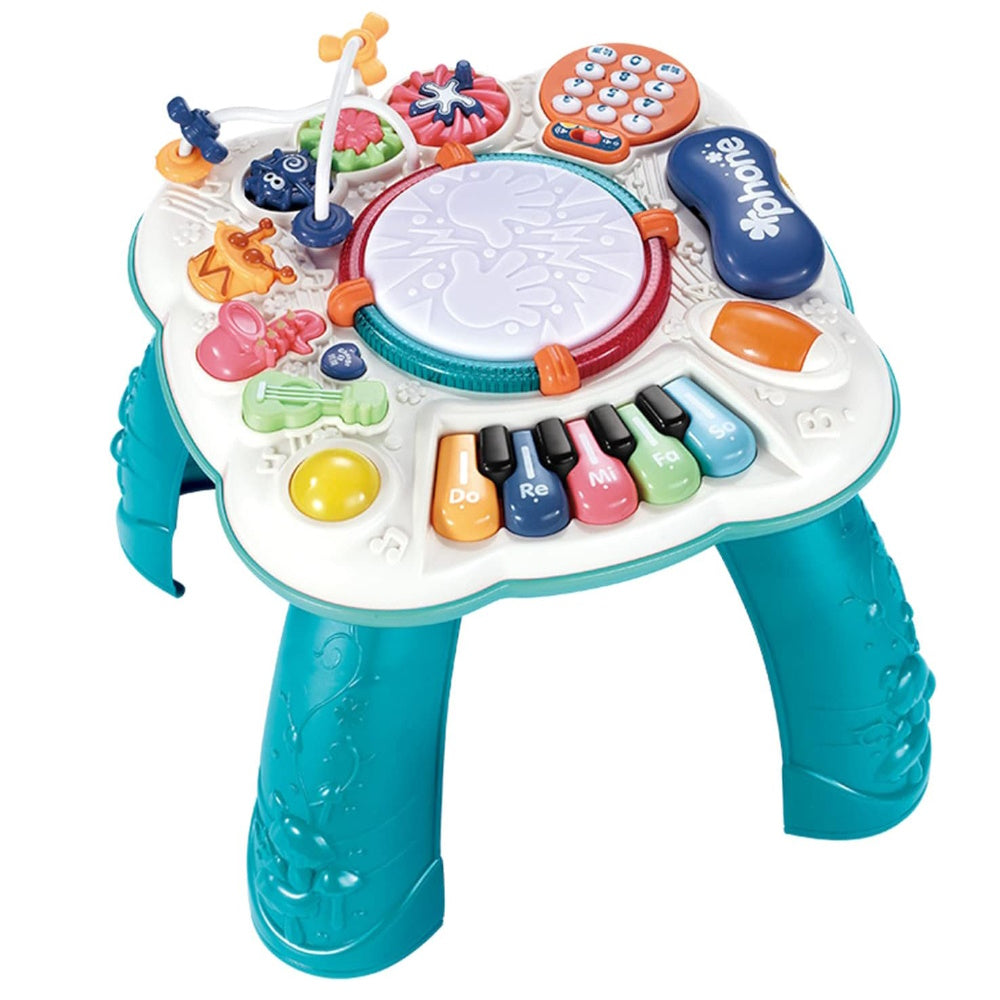 GOMINIMO Interactive Musical Learning Table for Kids (Blue & White)