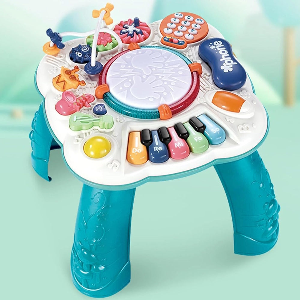 GOMINIMO Interactive Musical Learning Table for Kids (Blue & White)