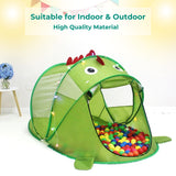 GOMINIMO Green Dinosaur Pop-Up Play Tent for Kids