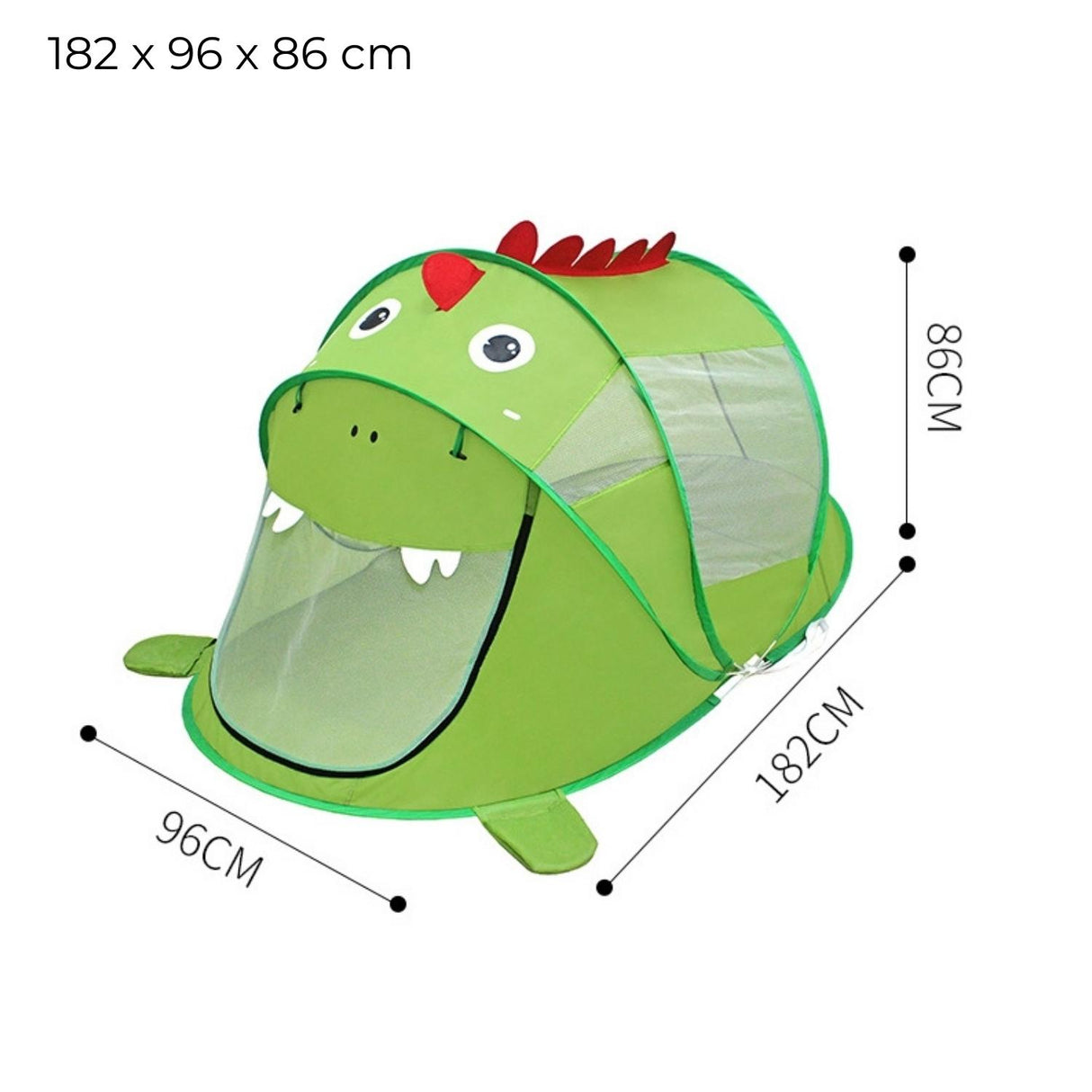 GOMINIMO Green Dinosaur Pop-Up Play Tent for Kids