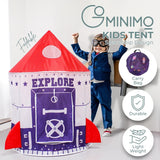 Gominimo Children's Foldable Spaceship Play Tent (Purple & Red)