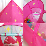 Magical 3-in-1 Unicorn Play Tent for Kids (Pink)