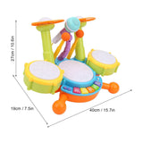 GOMINIMO Kids Toy Musical Drum Set Basic Version (Green)