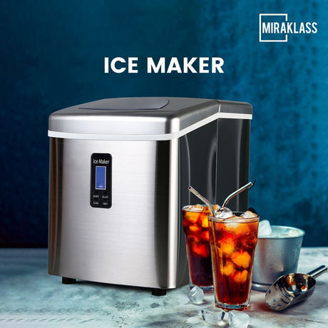 Miraklass Stainless Steel 3.2L Ice Maker Machine