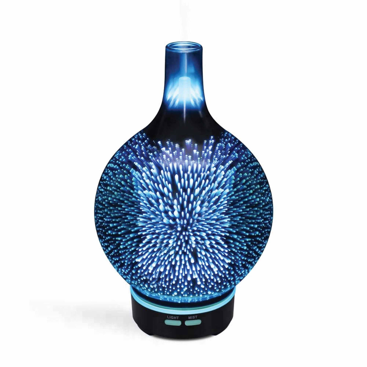 3D Fireworks Aroma Mist Humidifier - Ultrasonic Essential Oil Diffuser