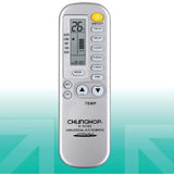 Universal Silver Air Conditioner Remote Control - Compatible with 1000+ AC Brands