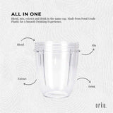 Nutribullet 18 Oz Replacement Cup for 600W & 900W Models - Short Size