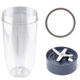 Nutribullet Extractor Blade Replacement with Colossal Tall Cup & Grey Seal for 600 & 900 Models