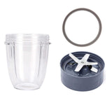 Nutribullet Short Cup Set with Enhanced Extractor Blade & Grey Seal - Compatible with 900 and 600 Series