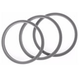 3-Pack Grey Gasket Seals for Nutribullet Blades - Compatible with 600W, 900W, and 1200W Models