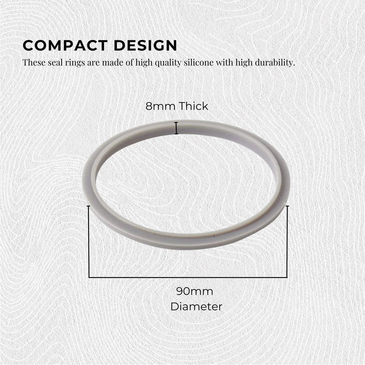 3-Pack Grey Gasket Seals for Nutribullet Blades - Compatible with 600W, 900W, and 1200W Models