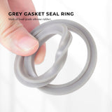 3-Pack Grey Gasket Seals for Nutribullet Blades - Compatible with 600W, 900W, and 1200W Models