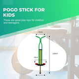 Green Kids Pogo Stick - Fun Jumping Exercise Toy for Children