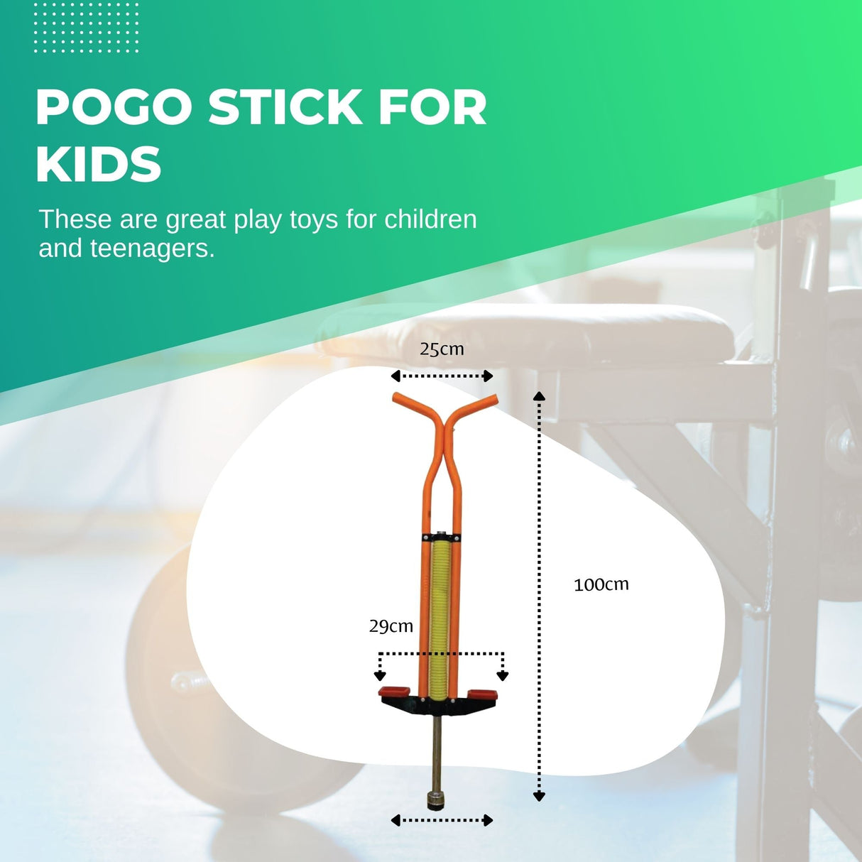 Vibrant Orange Pogo Stick for Kids - Fun Jumping Exercise Toy for Outdoor Play