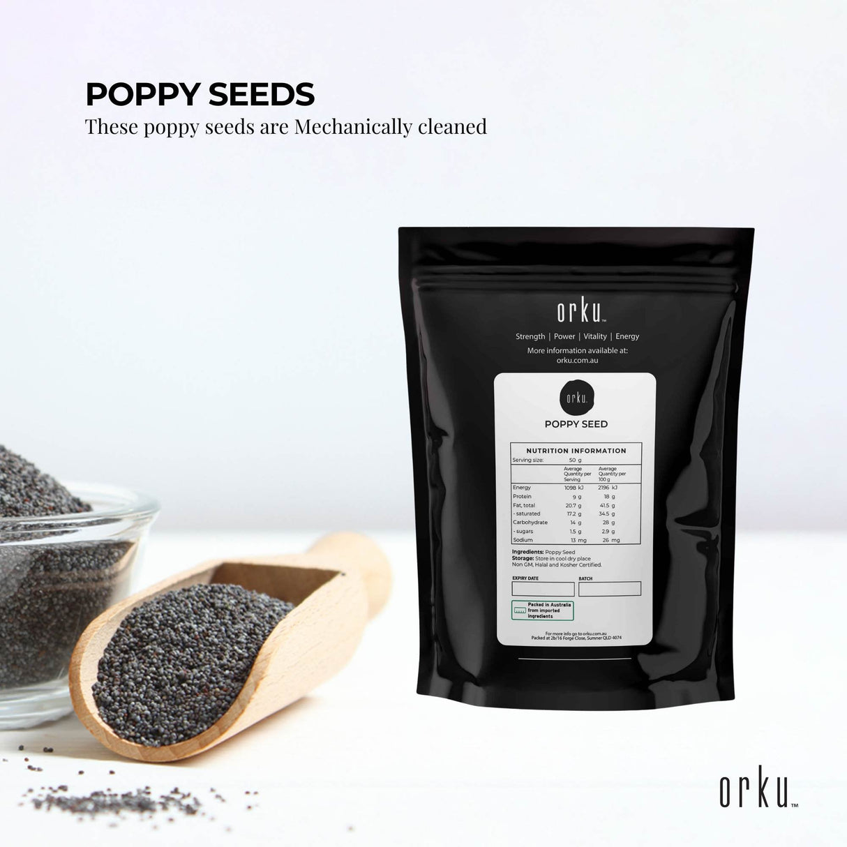 1Kg Poppy Seeds Unwashed Papaver Somniferum For Baking and Decoratingg