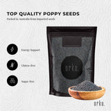 400g Poppy Seeds Unwashed Papaver Somniferum For Baking and Decorating