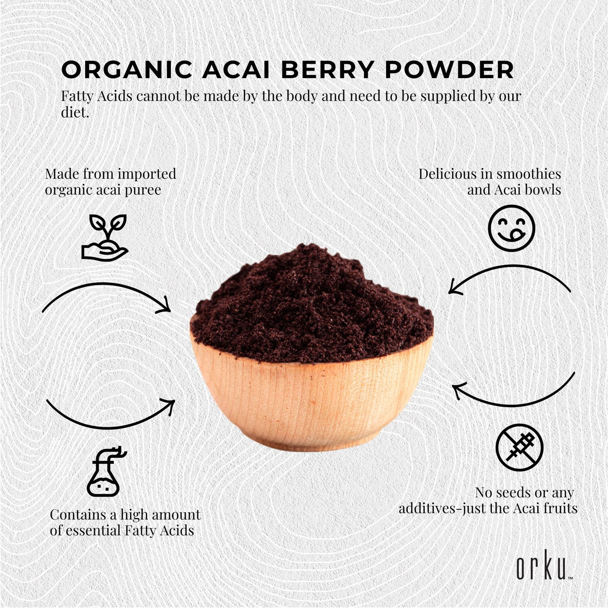 Organic Acai Superfood Powder - 100g Pure Amazon Berry Blend