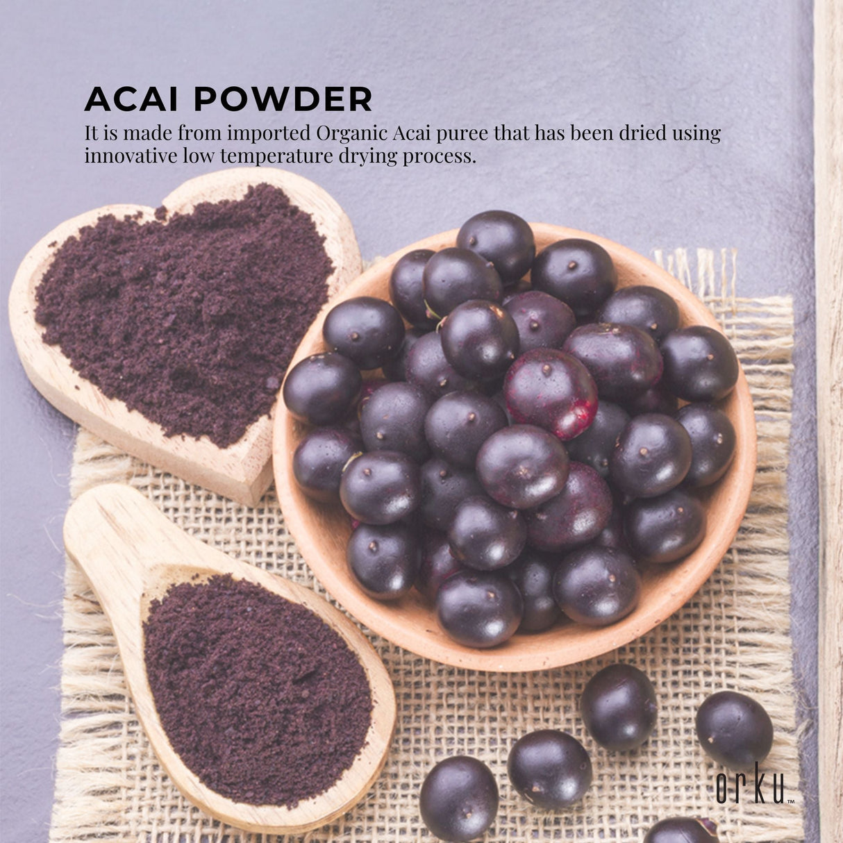 Organic Acai Superfood Powder - 100g Pure Amazon Berry Blend