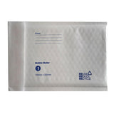 300 Count Eco-Friendly White Bubble Mailers 150x230mm with Tamper Evident Seal