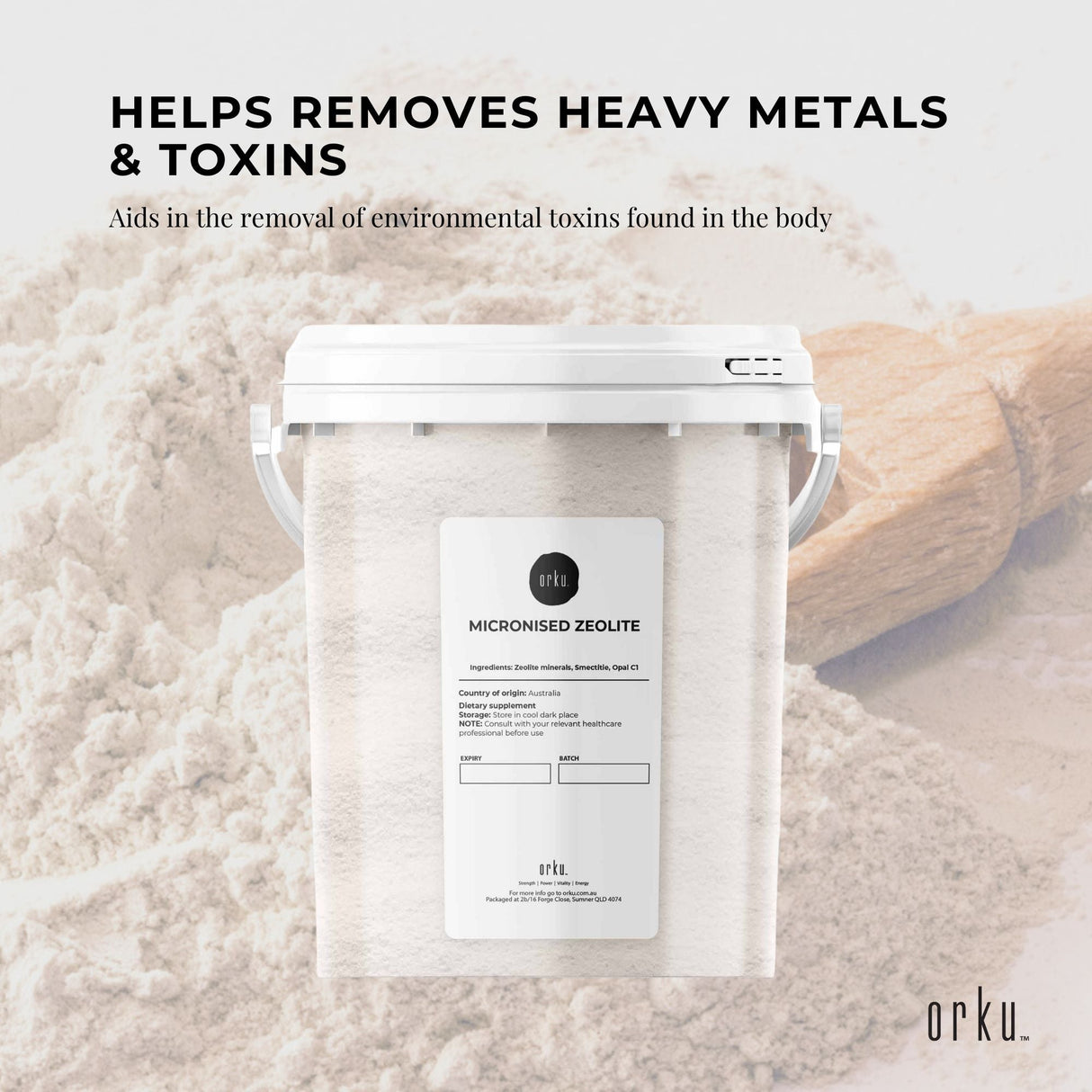 5kg Premium Micronised Volcamin Zeolite Powder for Optimal Cellular Health