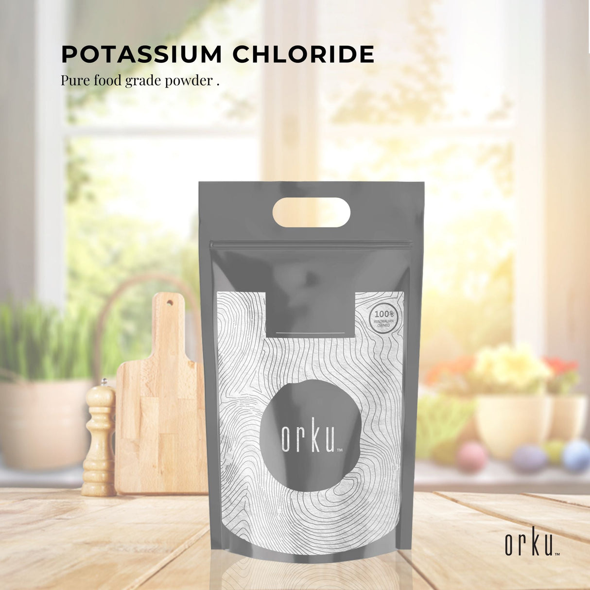 5Kg Food Grade Potassium Chloride Powder - Sodium-Free Salt Substitute Supplement