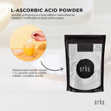 Pure L-Ascorbic Acid Vitamin C Powder - 2Kg Pharmaceutical Grade Antioxidant