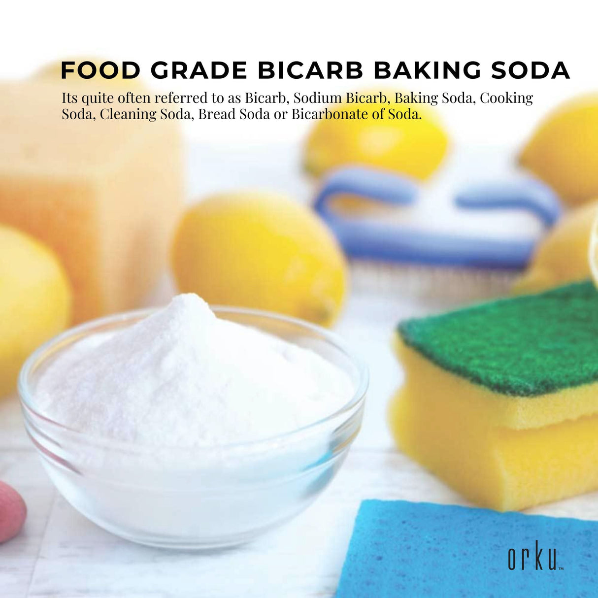 100g Sodium Bicarbonate - Food Grade Bicarb Baking Soda Hydrogen Carbonate