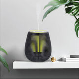 Portable USB Ultrasonic Aroma Diffuser - 100ml Black Essential Oil Humidifier with 7 LED Colors