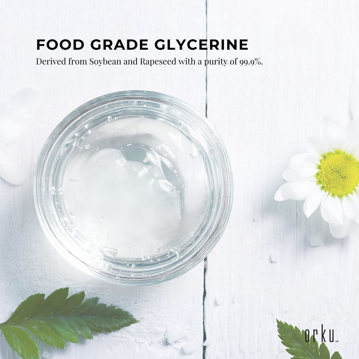 1L Pharmaceutical-Grade Refined Glycerine 99.9% Purity from Soybean and Rapeseed