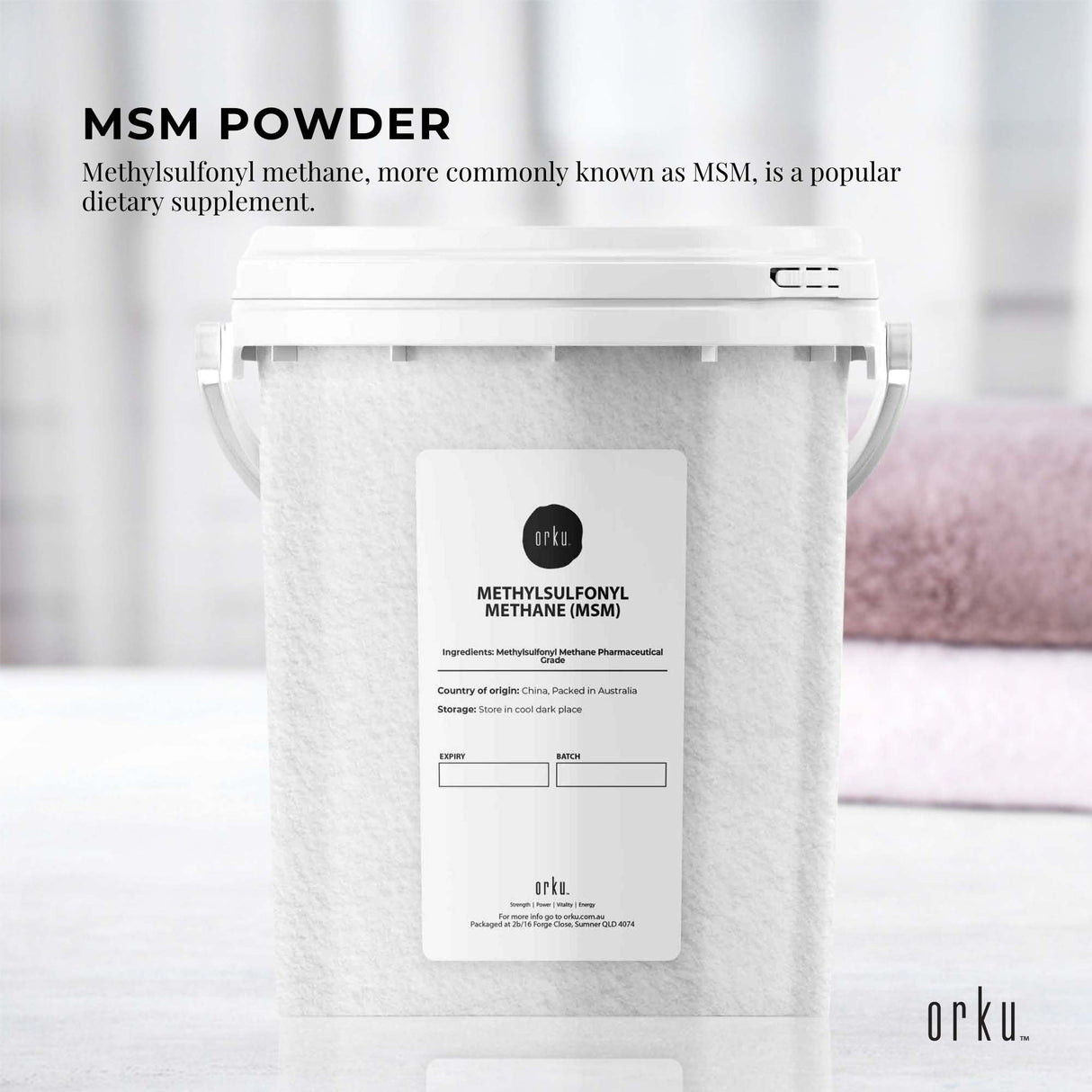 800g Pure MSM Crystals or Powder - High-Quality Methylsulfonylmethane Supplement