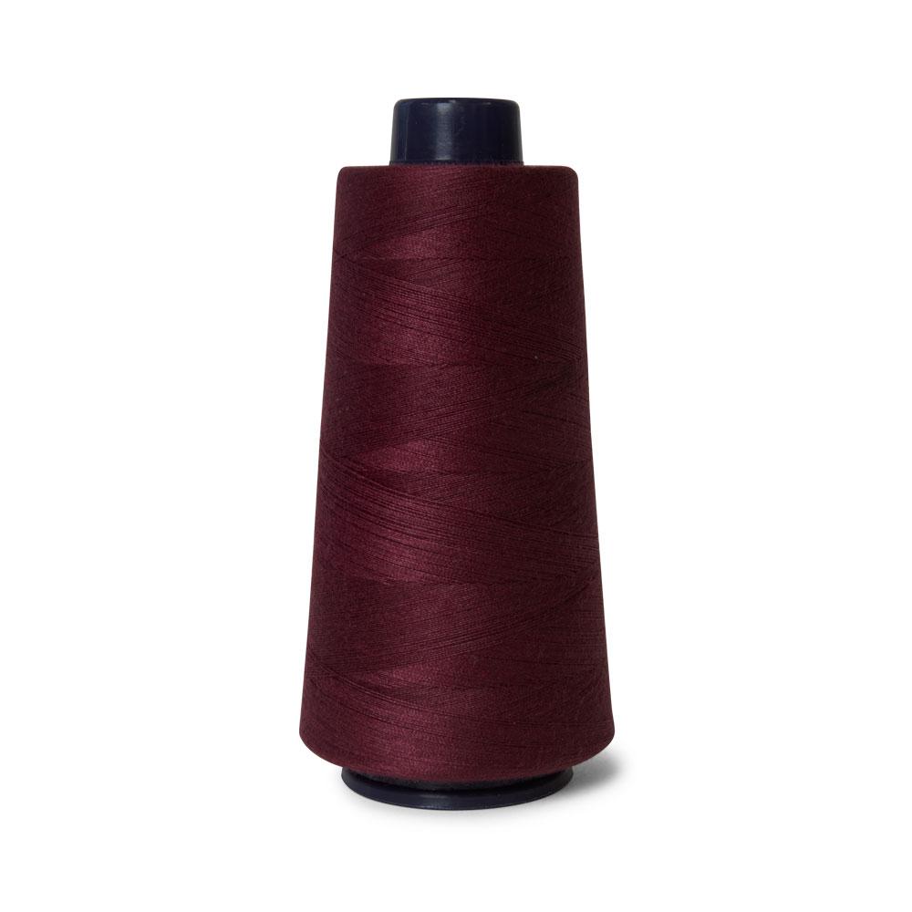 Wine Red 2000m High-Performance Overlocking Thread - Hemline Polyester Sewing Spool