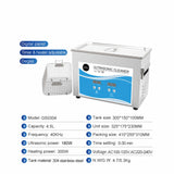 4.5L High-Frequency Ultrasonic Jewelry Cleaner - Advanced Digital Cleaning System