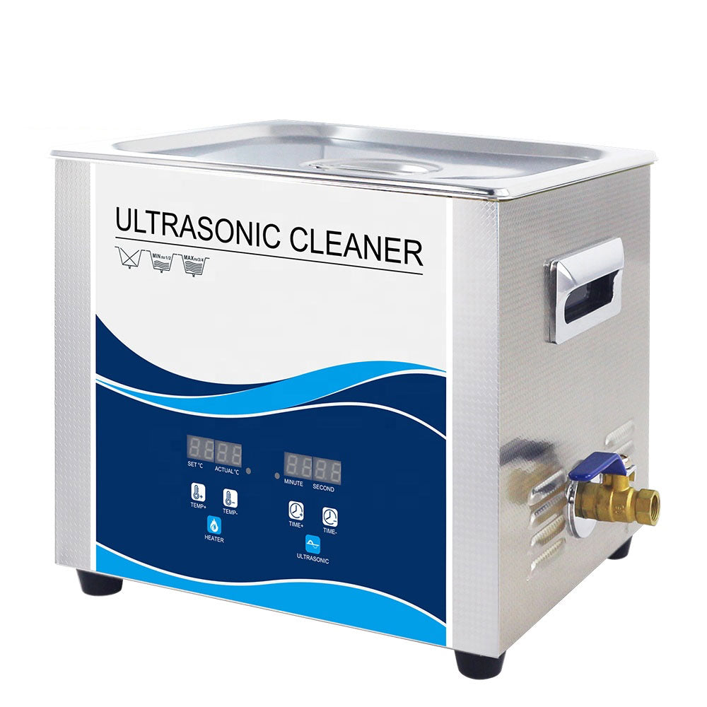 10L Digital Ultrasonic Cleaner for Jewelry and Parts - High Frequency Cleaning Bath