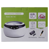 650ml Portable Ultrasonic Jewelry Cleaner with Digital Controls and Heating Function