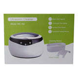 650ml Portable Ultrasonic Jewelry Cleaner with Digital Controls and Heating Function